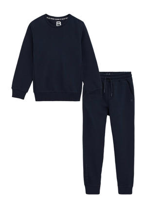 sweater + broek donkerblauw