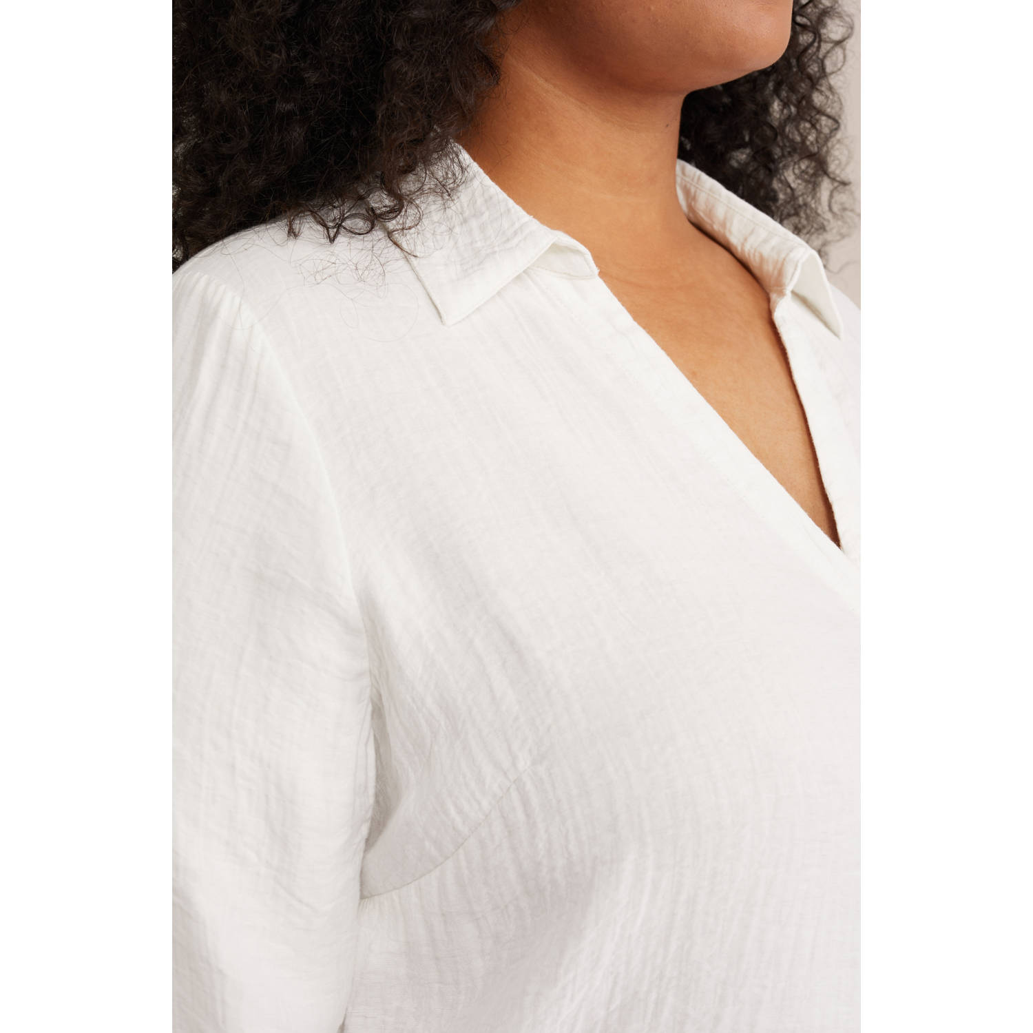 WE Fashion Curve blouse wit