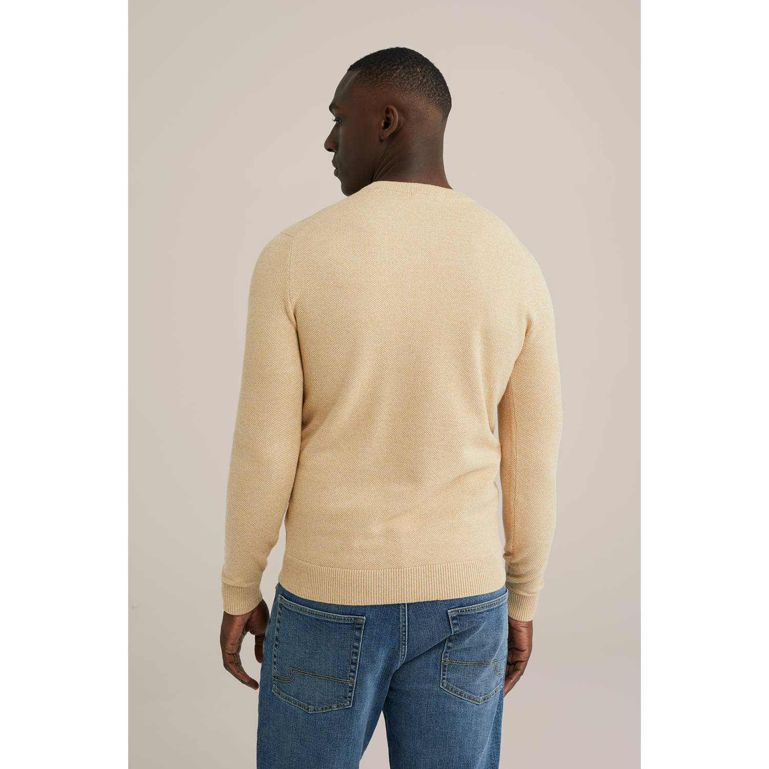 WE Fashion gebreide trui geel