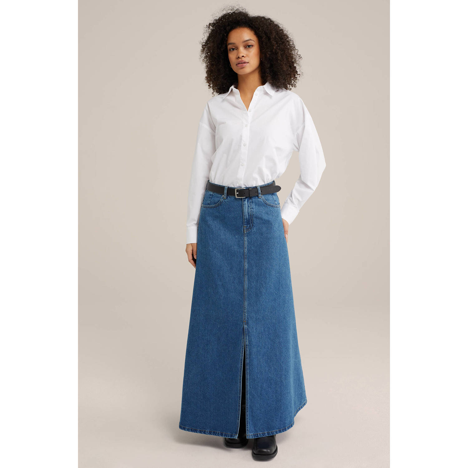 WE Fashion Blue Ridge spijkerrok medium blue denim