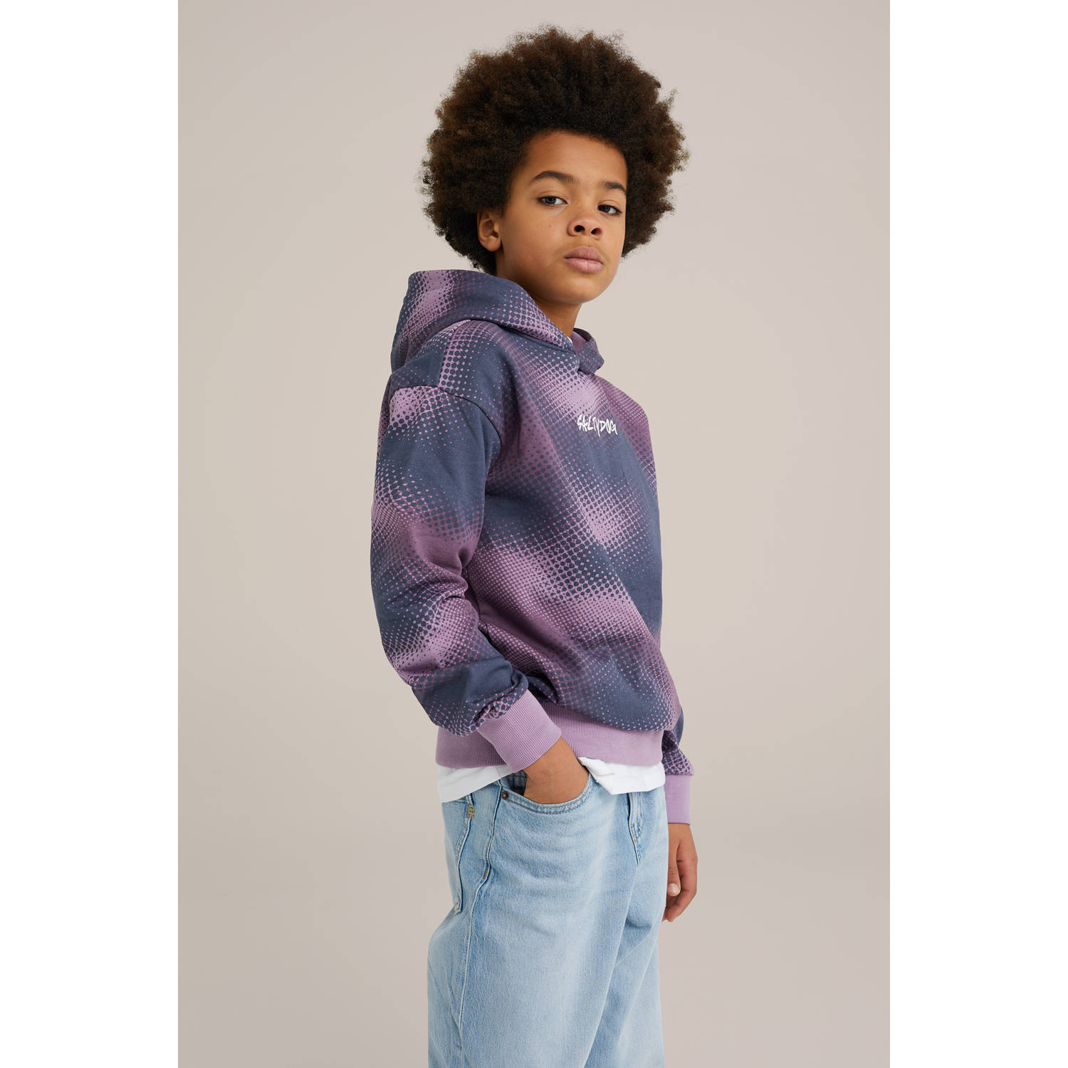 WE Fashion sweater paars
