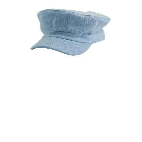 WE Fashion Blue Ridge denim schipperspet lichtblauw afbeelding