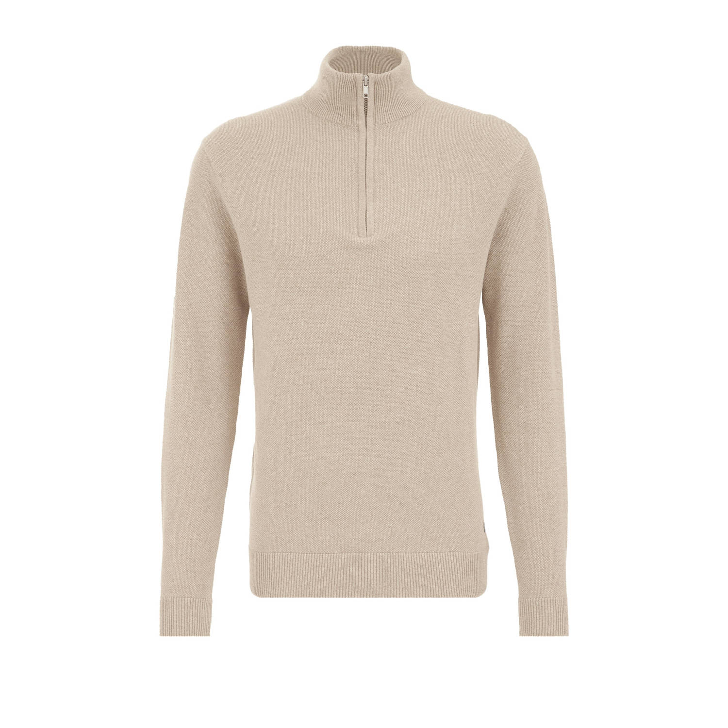 WE Fashion trui fijn gebreid beige