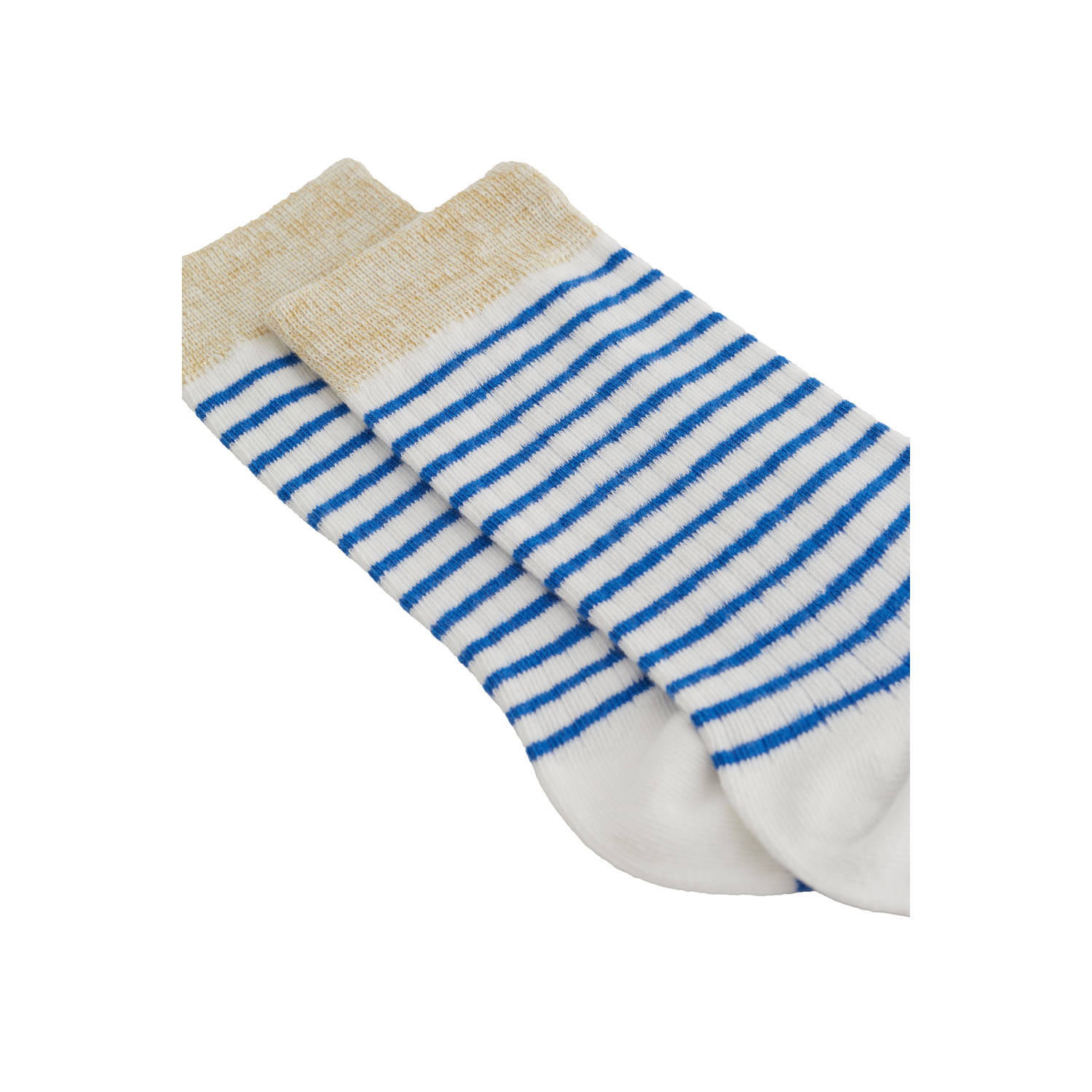 WE Fashion gestreepte sokken blauw