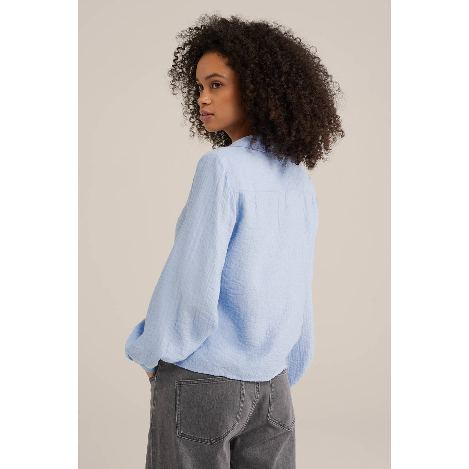 WE Fashion blouse lichtblauw
