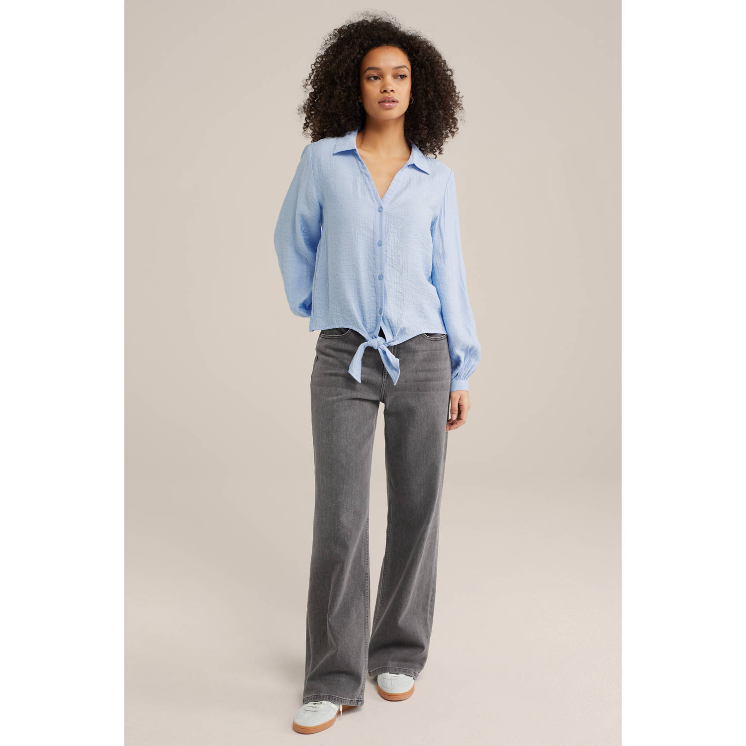 WE Fashion blouse lichtblauw
