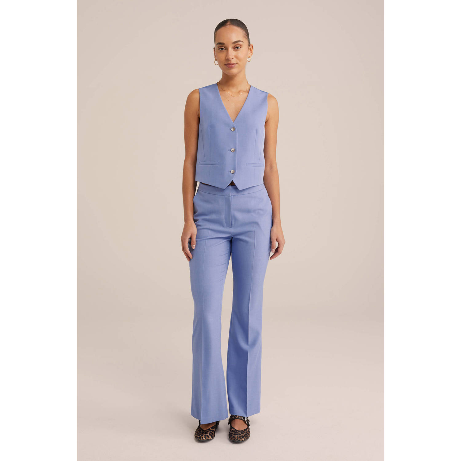 WE Fashion gilet lavendel