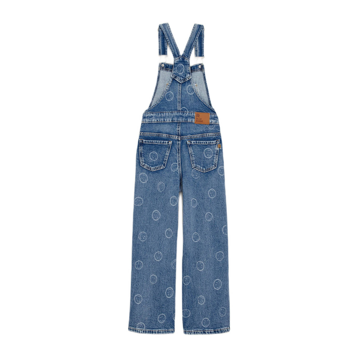 WE Fashion Blue Ridge relaxed fit tuinbroek blue used denim