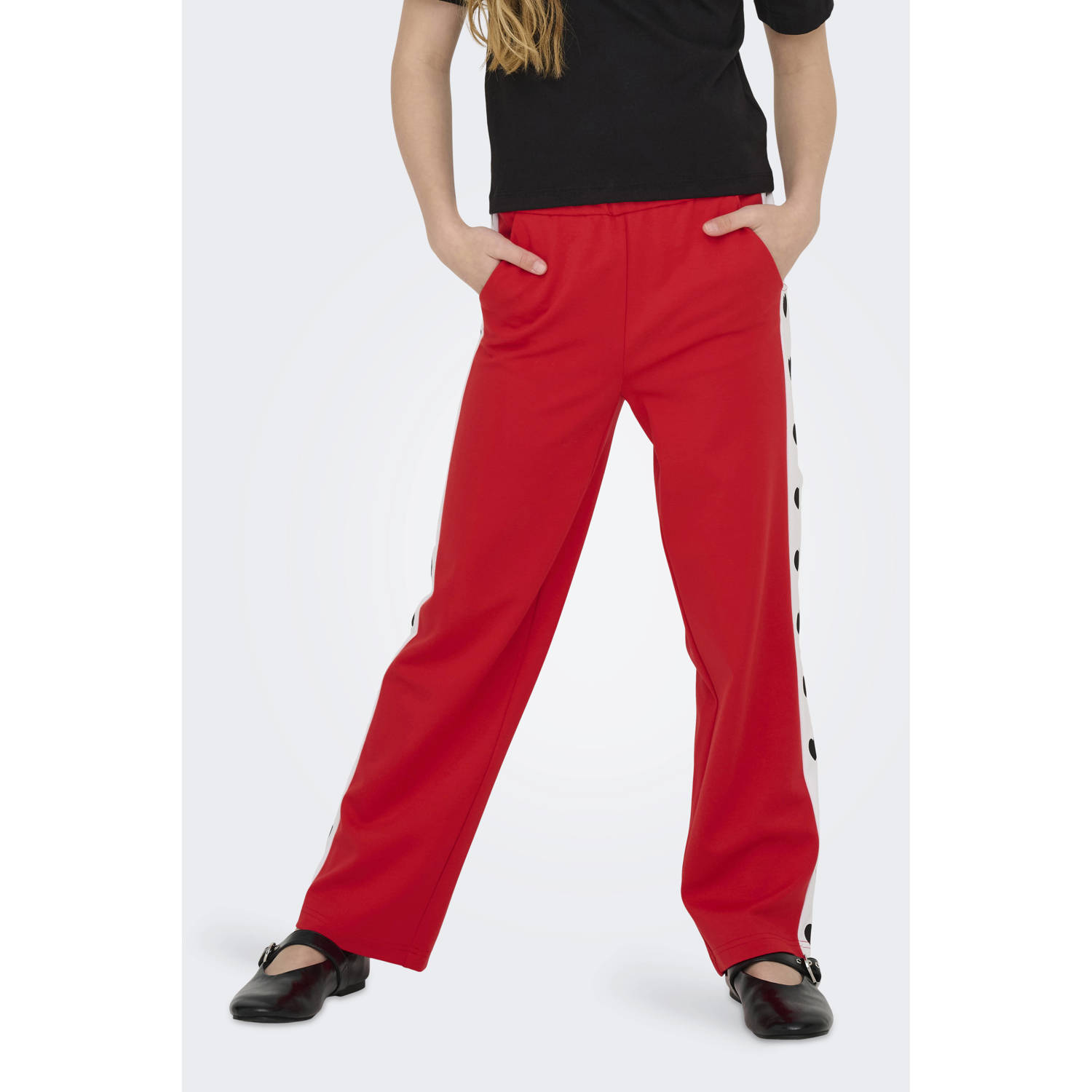 ONLY KIDS GIRL casual broek rood