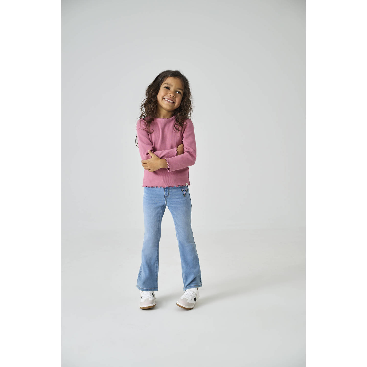 ONLY KIDS MINI flared jeans light blue denim