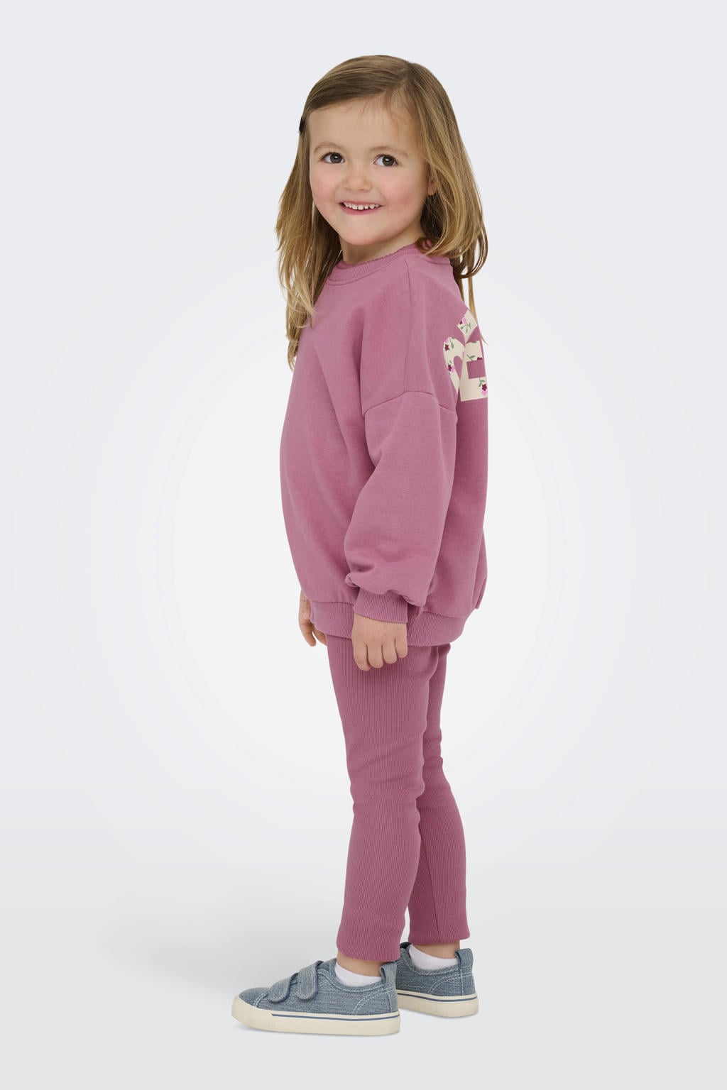 KIDS ONLY MINI sweater met backprint roze