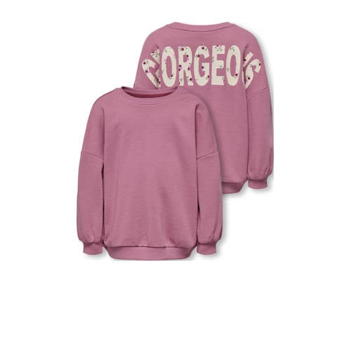 KIDS ONLY MINI sweater met backprint roze afbeelding