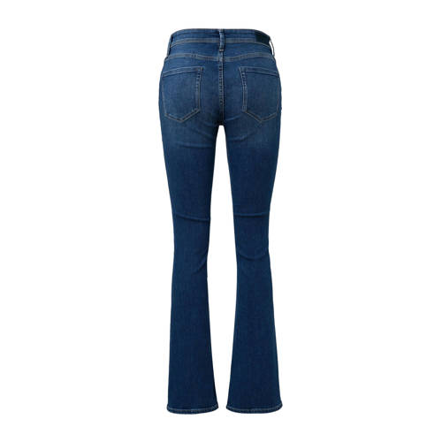 s.Oliver regular waist bootcut jeans medium blue denim afbeelding