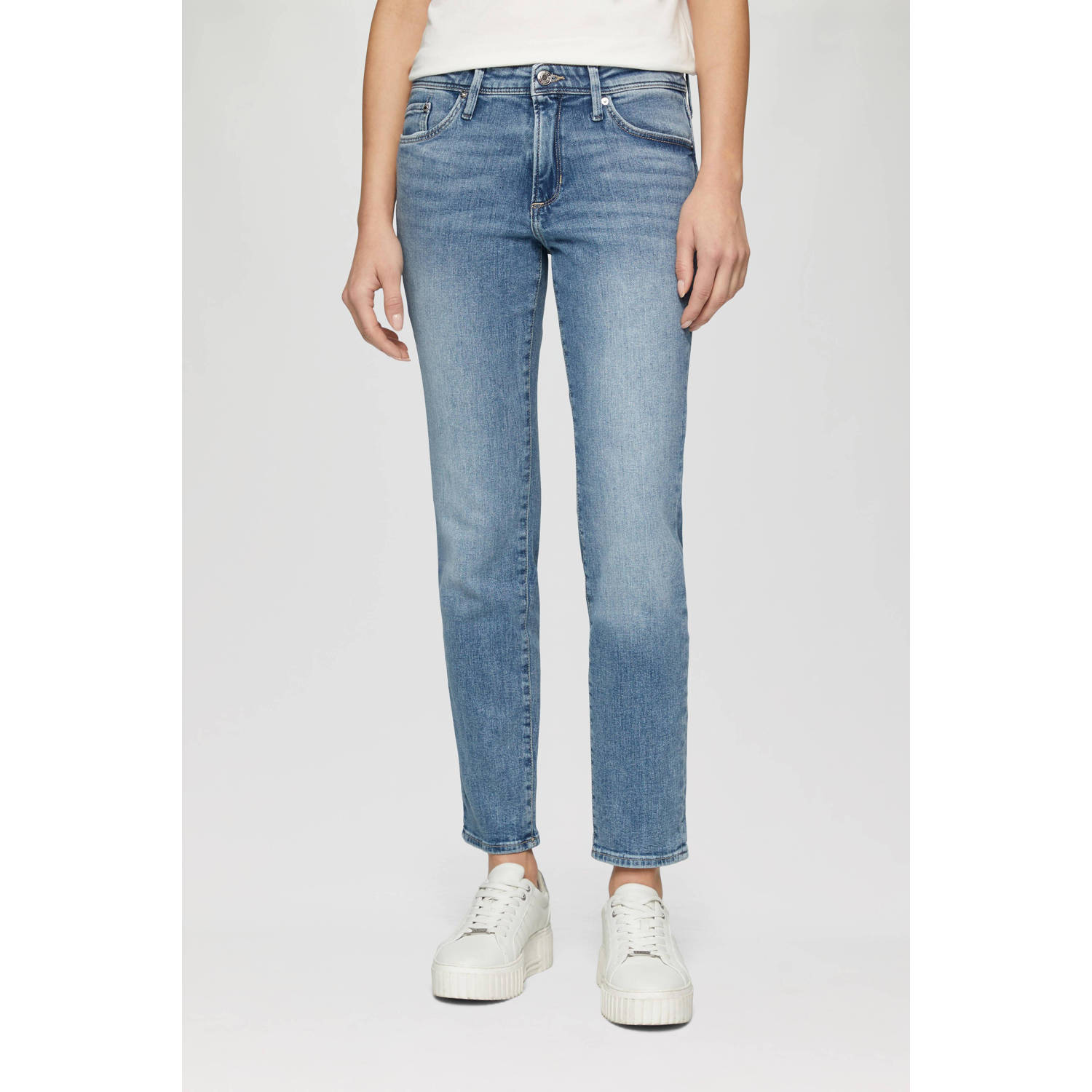 S.Oliver regular waist slim fit jeans medium blue denim