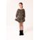 KIDS ONLY GIRL skort met panterprint zwart/beige