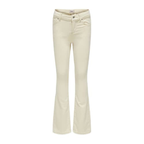 KIDS ONLY GIRL regular waist flared jeans ecru afbeelding