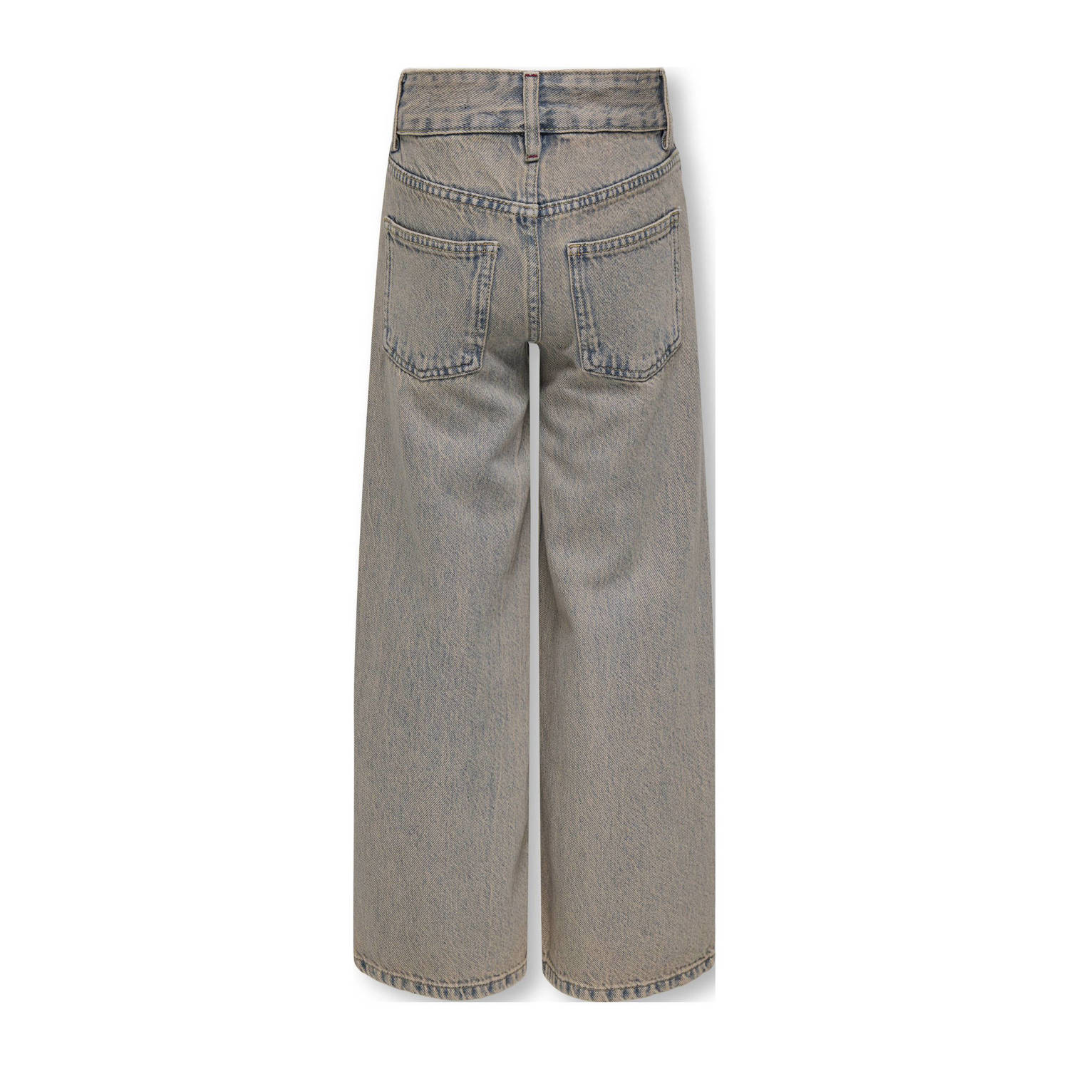 ONLY KIDS GIRL wide leg high waist jeans light blue denim