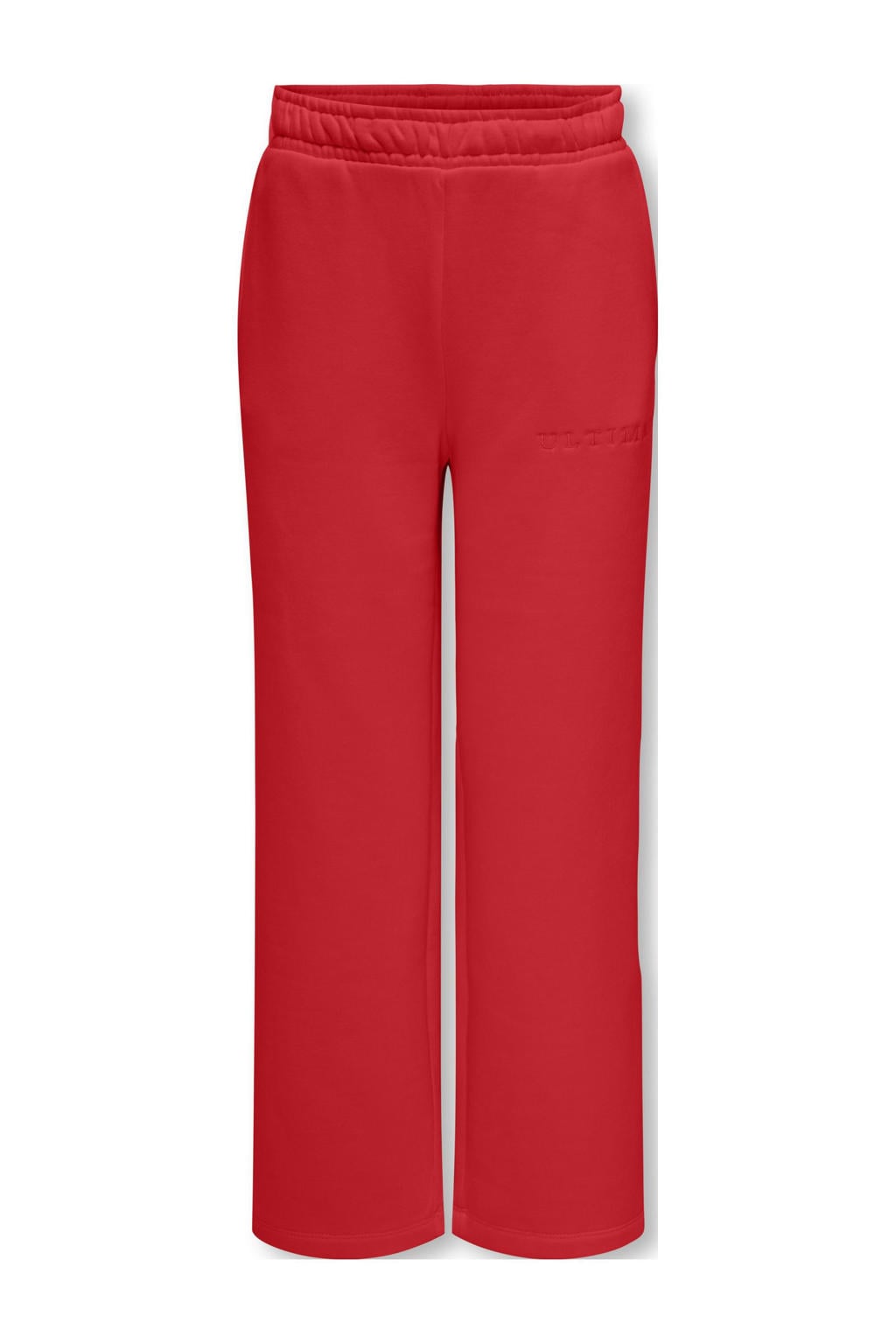 Rode meisjes KIDS ONLY GIRL wide leg sweatpants met effen