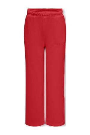 wide leg sweatpants rood