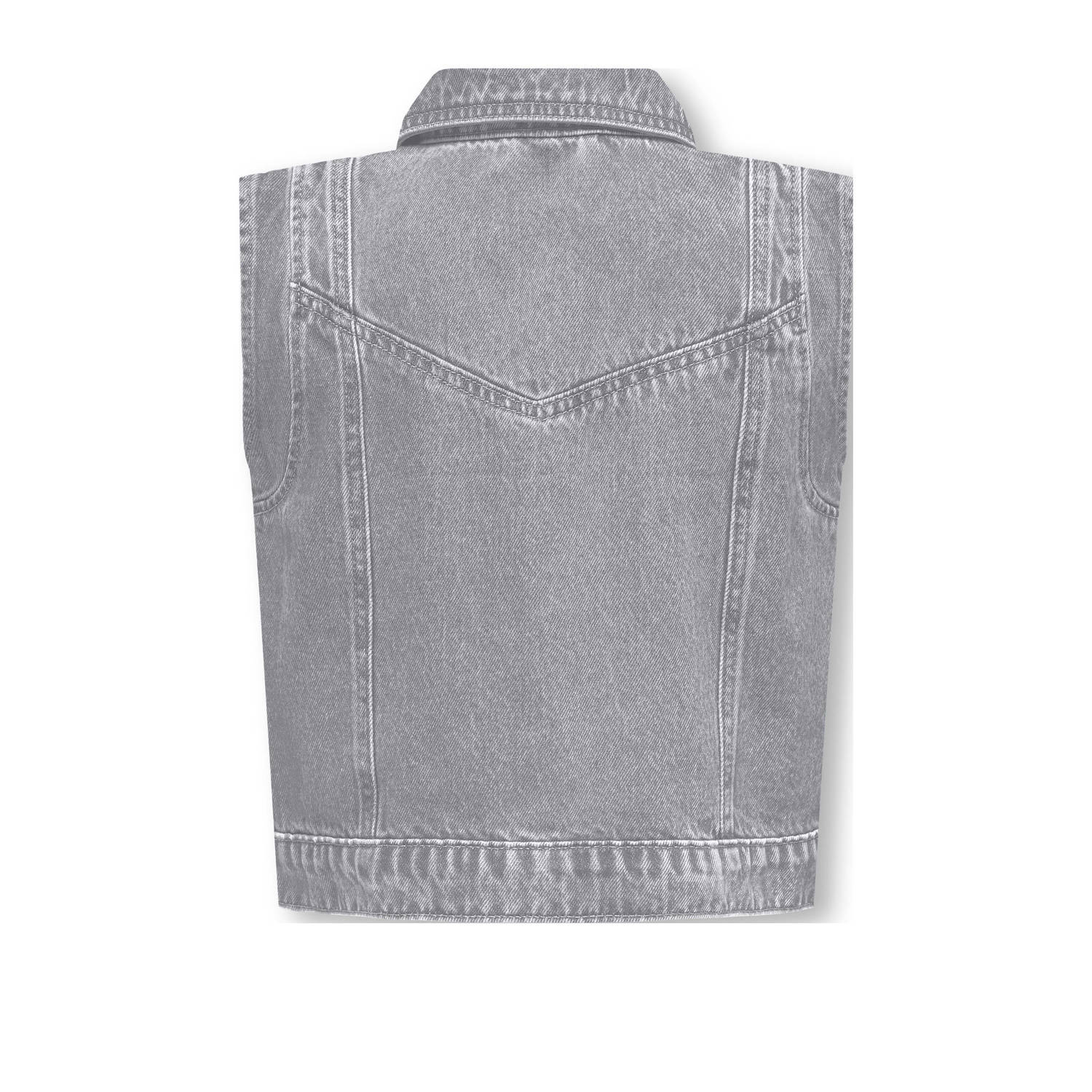 ONLY KIDS GIRL gilet light grey denim