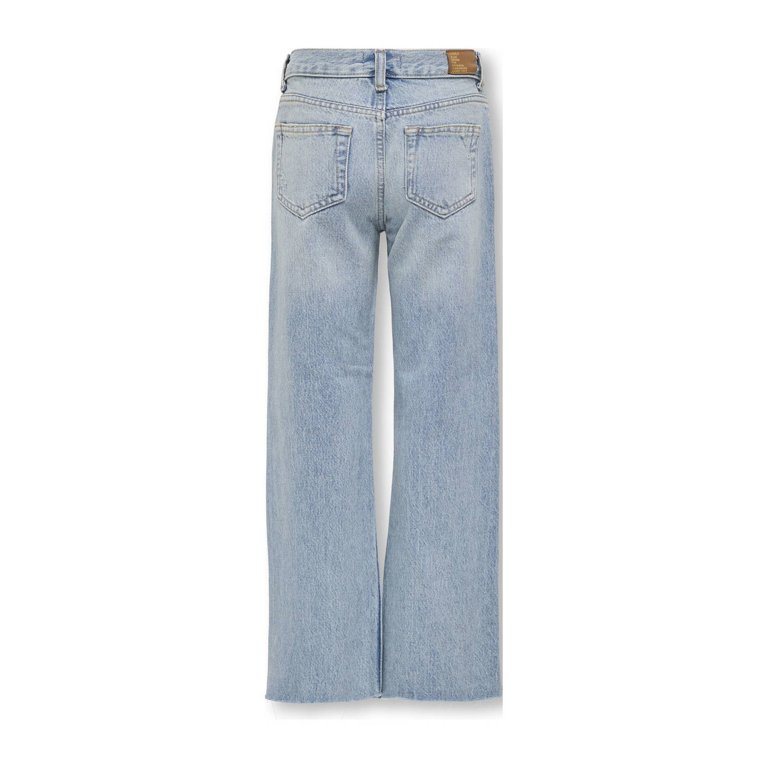 ONLY KIDS GIRL wide leg high waist jeans light blue denim