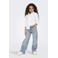 KIDS ONLY GIRL wide leg high waist jeans light blue denim