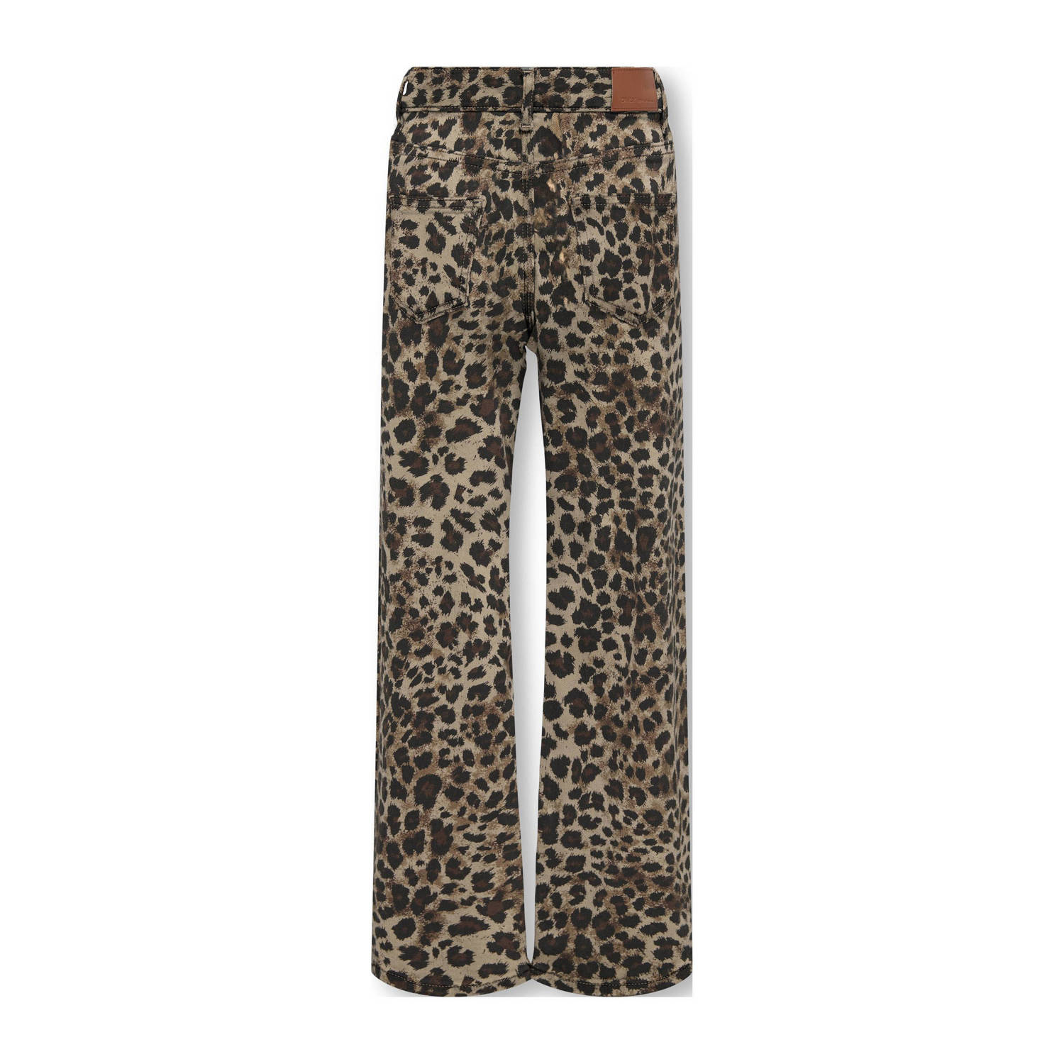 ONLY KIDS GIRL wide leg casual broek bruin