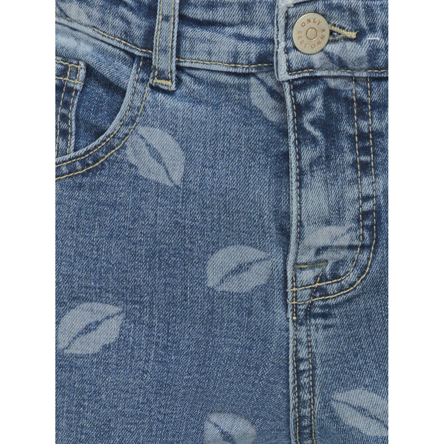 ONLY KIDS GIRL wide leg jeans medium blue denim