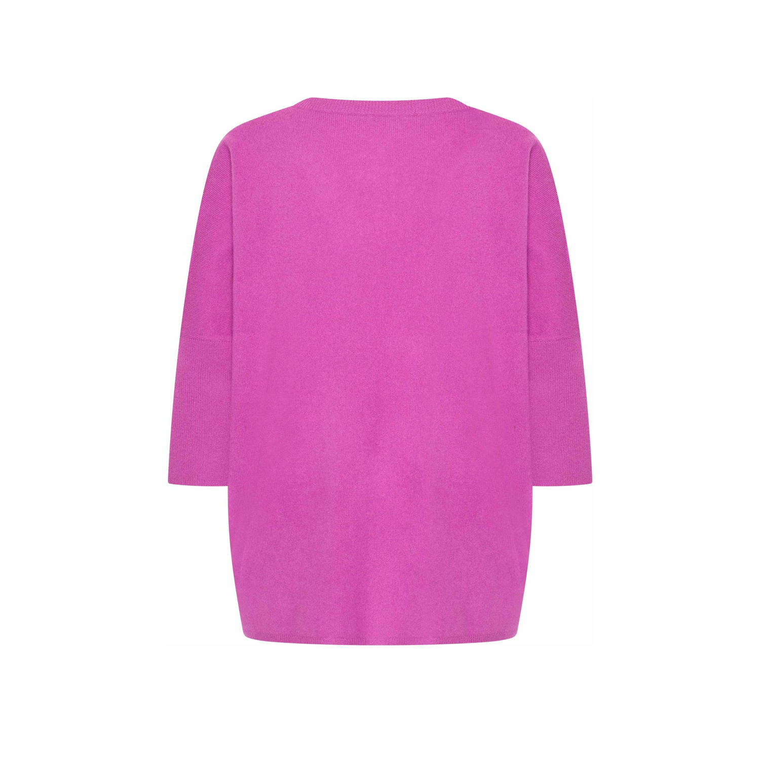 Claudia Sträter CLAUDIA BY CLAUDIA STRÄTER trui fuchsia gebreid