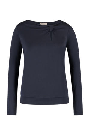 top donkerblauw gebreid