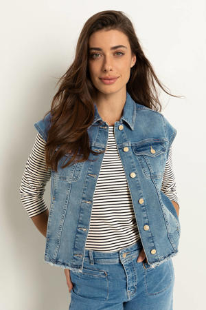 gilet medium blue denim