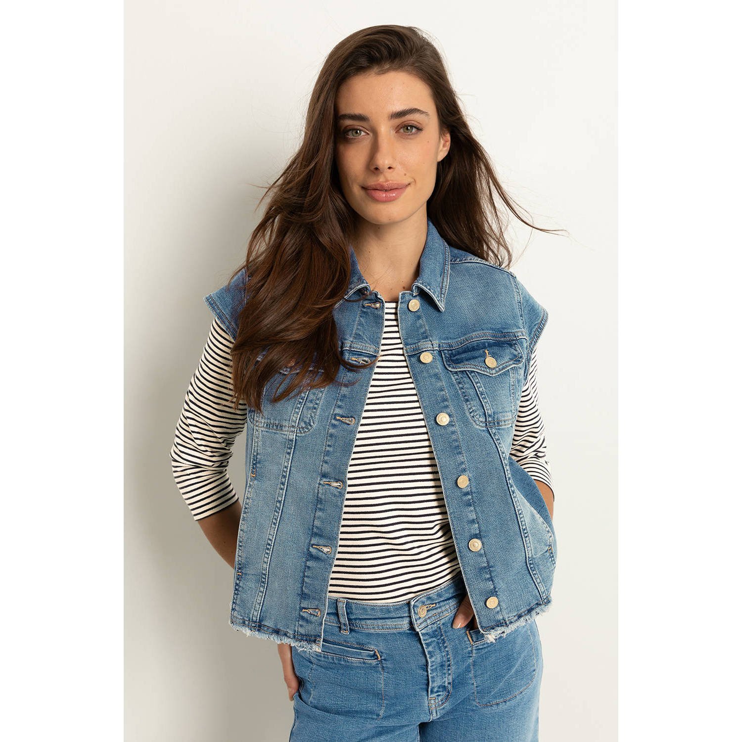 Claudia Sträter CLAUDIA BY CLAUDIA STRÄTER gilet medium blue denim