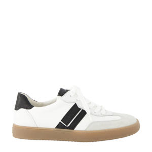   leren sneakers wit