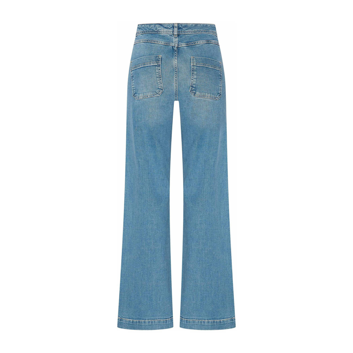 Claudia Sträter CLAUDIA BY CLAUDIA STRÄTER high waist wide leg jeans medium blue denim