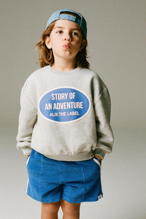 sweatshort blauw