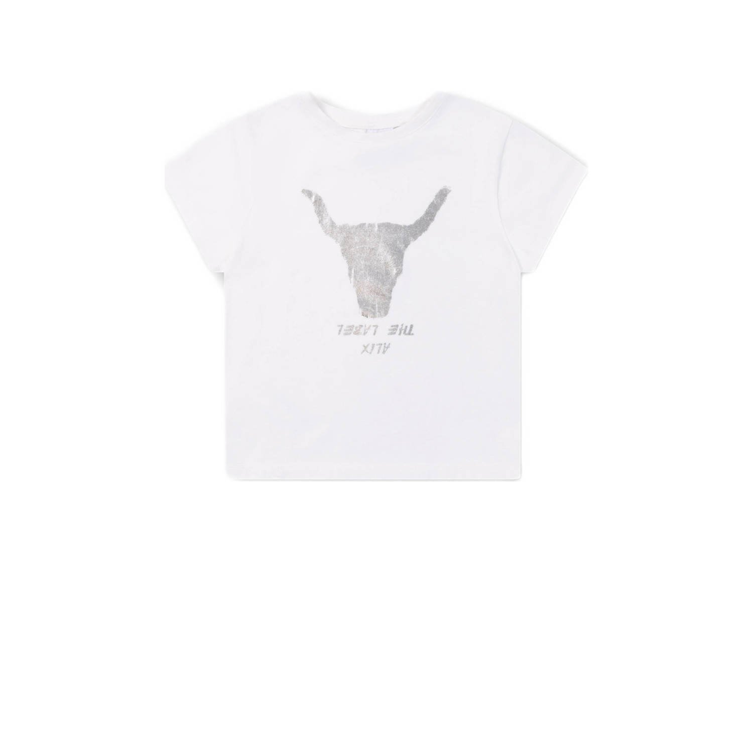 ALIX MINI Meisjes Tops & T-shirts Knitted Bull T-shirt Wit