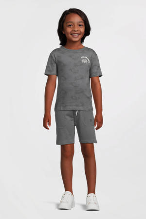 regular sweatshort antraciet