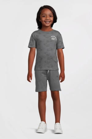 regular sweatshort antraciet