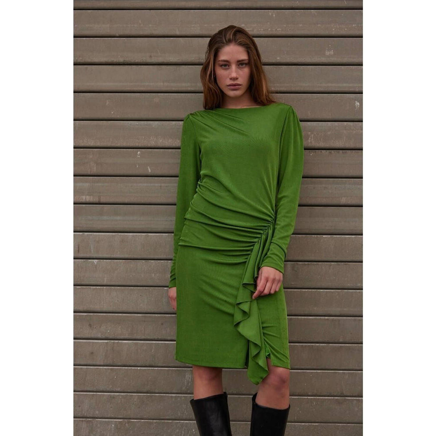 Bruuns Bazaar korte jurk groen