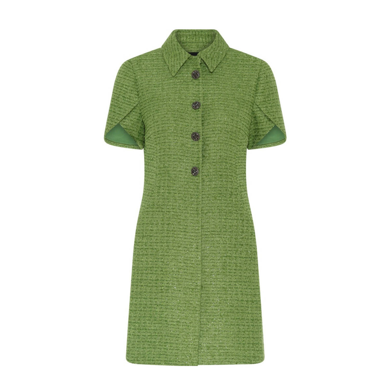 Bruuns Bazaar Frisgroene jurk met korte mouwen Green Dames