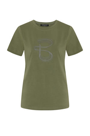 T-shirt olijfgroen