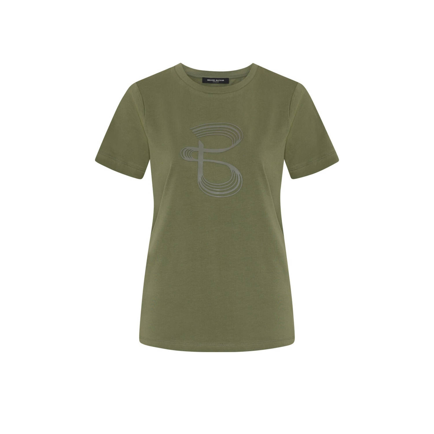Bruuns Bazaar T-shirt olijfgroen