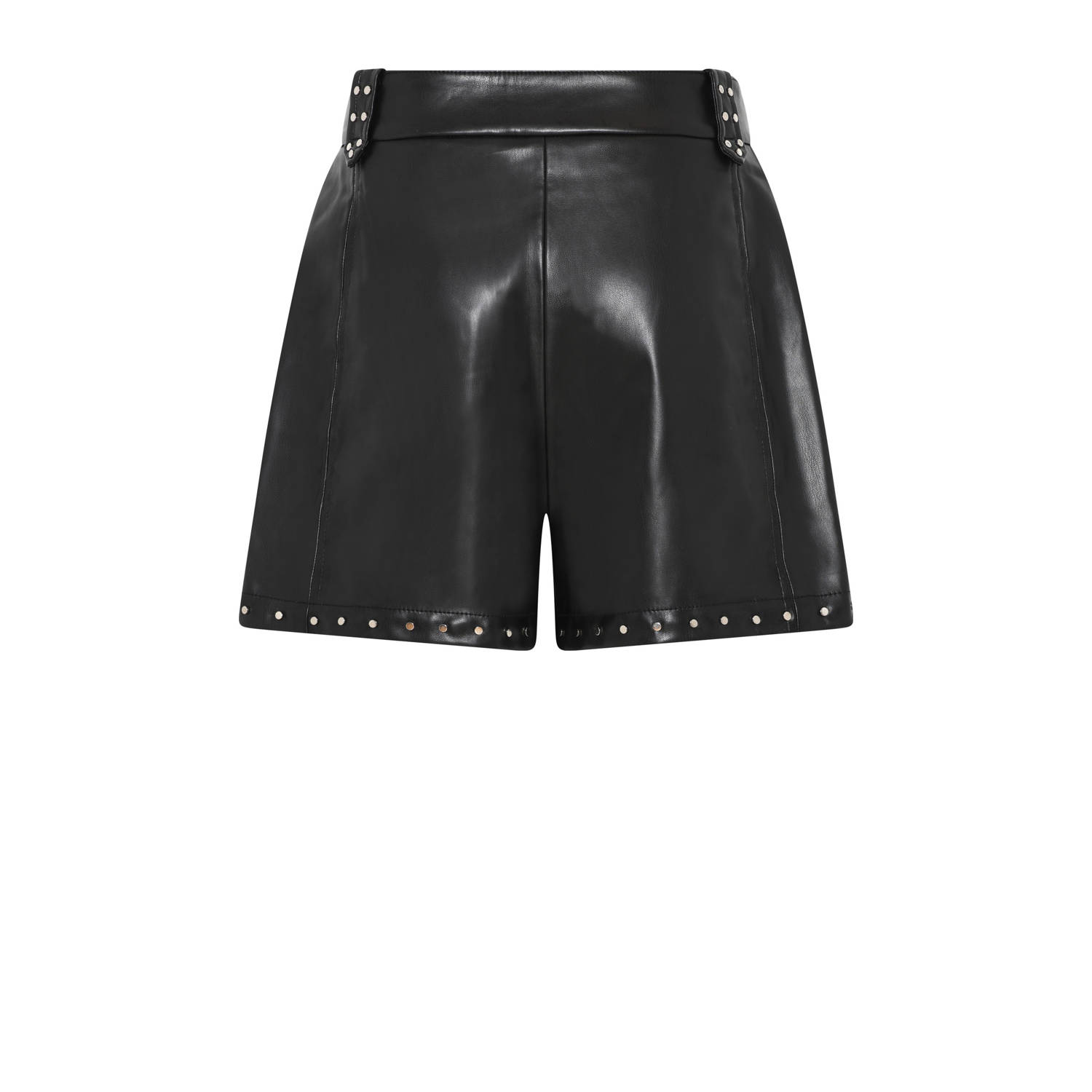 Bruuns Bazaar straight high waist casual short zwart