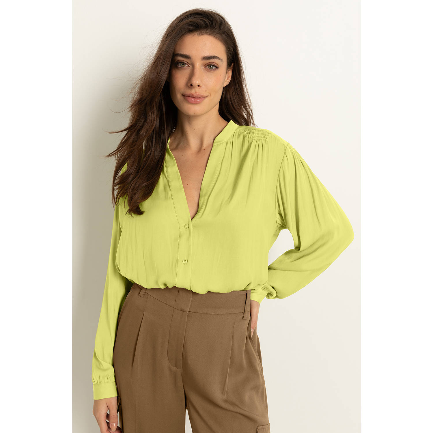 Claudia Sträter blouse limegroen