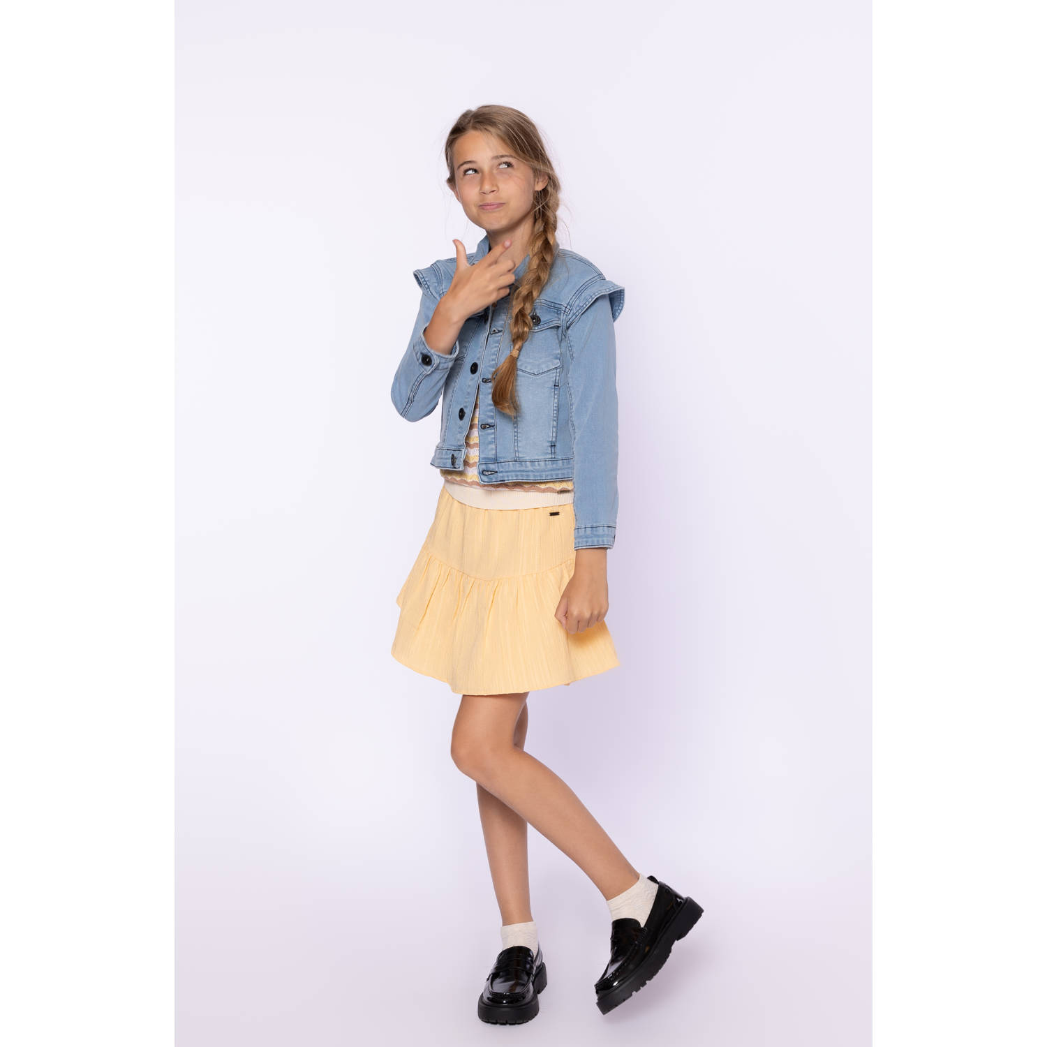 No Way Monday spijkerjas light blue denim