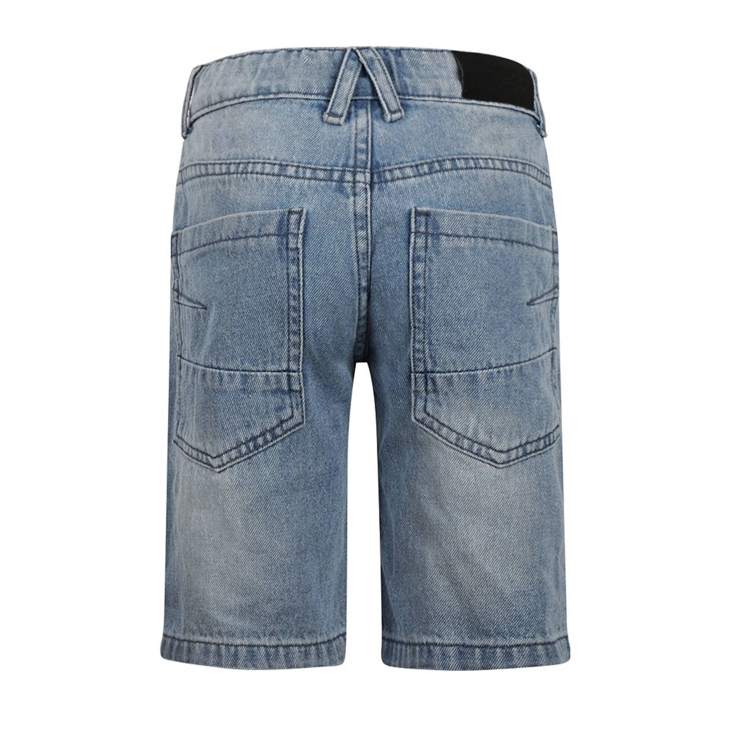 No Way Monday denim short medium blue denim