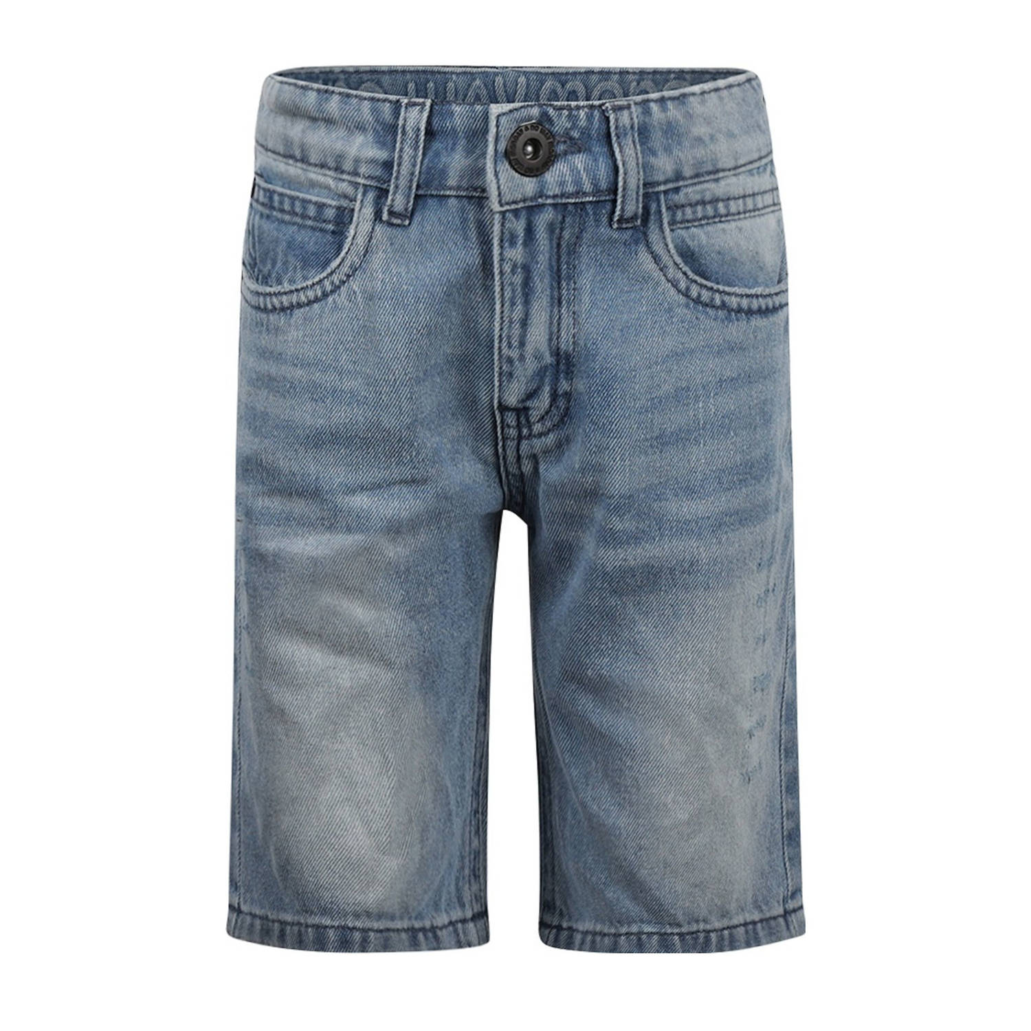 No Way Monday denim short medium blue denim