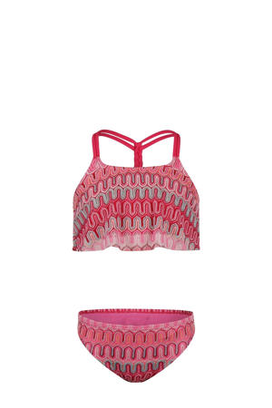 halter bikini roze/lichtroze/lichtblauw