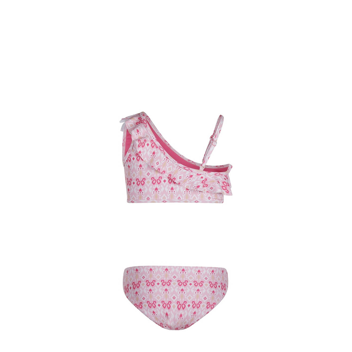 No Way Monday one shoulder bikini roze