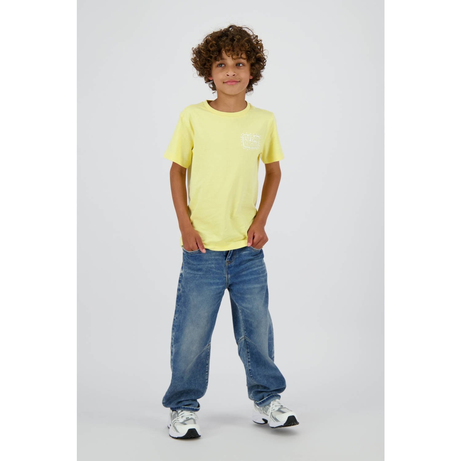 VINGINO Jongens Polo's & T-shirts Honas Geel